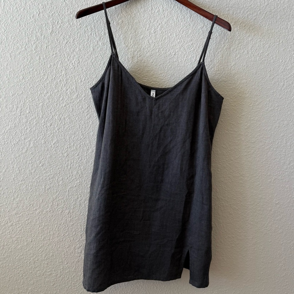 RVCA Women’s Dark Grey slip dress